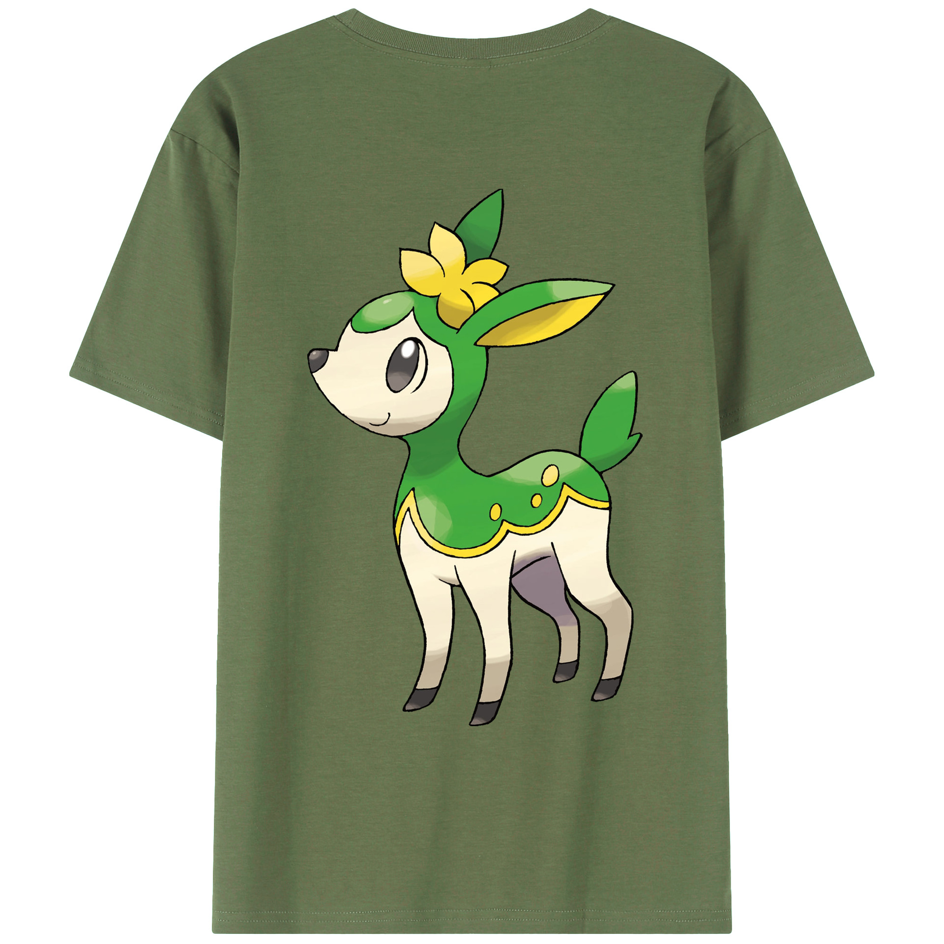 （画像用） ポケットモンスター Pokémon 綿100％ メンズ半袖Tシャツ（バックプリント） 通気性